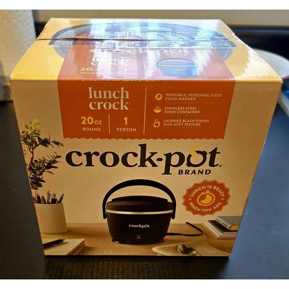 NEW Crock-Pot® Lunch Crock® Food Warmer 20 oz, Portable Black Model CPSCLC20